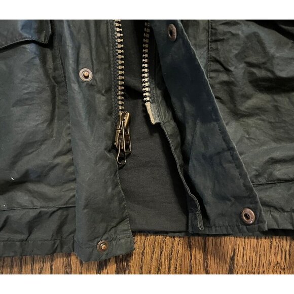 The Australian Outback Collection Green Chore Coat Jacket Oil Skin Ranch Wear XL - Picture 3 of 13